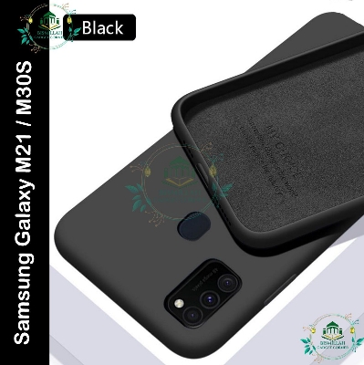 Picture of Samsung Galaxy M21 / Samsung Galaxy M30S Premium Silicone Case Black Soft Ultra-Thin Flexible Protective Mobile Phone Back Cover