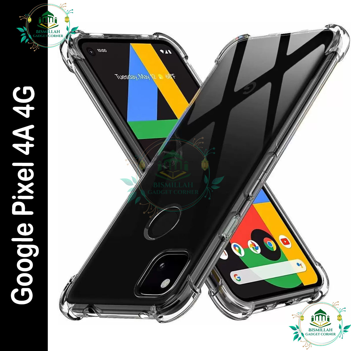 Picture of Transparent back cover For Google Pixel 4A 4G Luxury transparent Protect Back Cover Soft Case