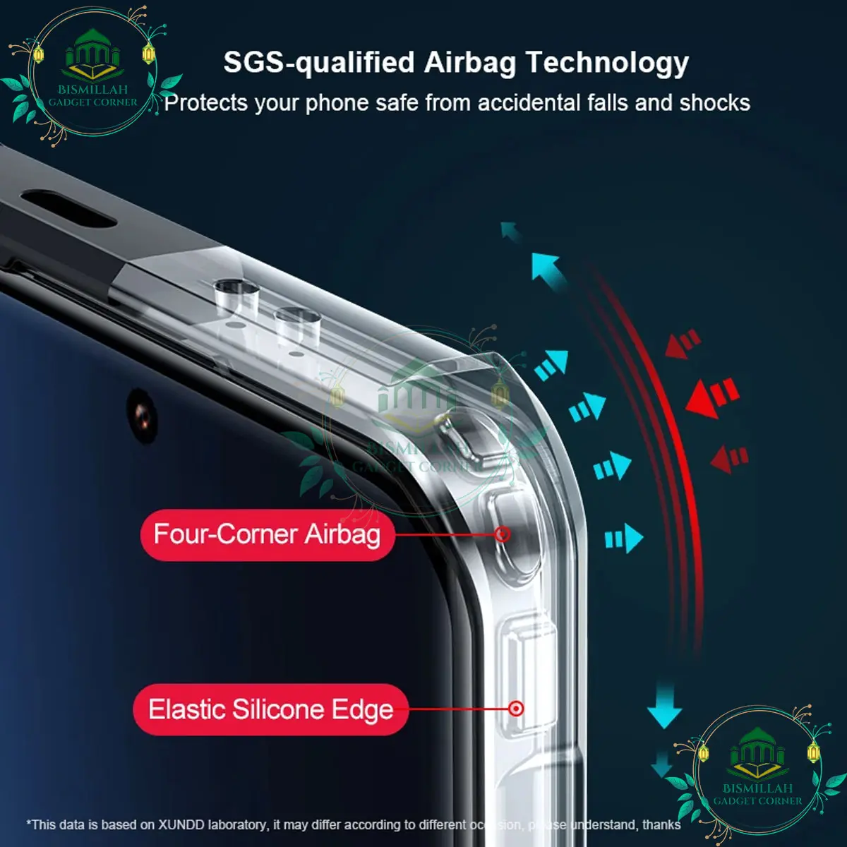 Picture of Xundd Back Cover for Samsung Galaxy A10 / Samsung Galaxy M10 Transparent Hybrid Hard PC Back Bumper