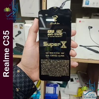 Picture of Super X For Realme C35 Tempered Gorilla Glass Screen Protector