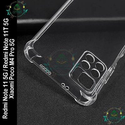 Picture of Transparent back cover For Xiaomi Redmi Note 11 5G / Redmi Note 11T 5G / Poco M4 Pro 5G Luxury transparent Protect Back Cover Soft Case