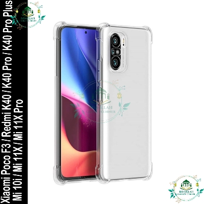 Picture of Transparent back cover For Xiaomi Poco F3 / Redmi K40 / Redmi K40 Pro / Redmi K40 Pro Plus /  Mi 10i / Mi 11X 5G / Mi 11X Pro Luxury transparent Protect Back Cover Soft Case