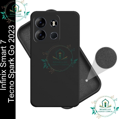 Picture of Premium Liquid Silicone Phone case for Infinix Smart 7 / Tecno Spark Go 2023 Liquid Silicon Mobile Back Case Soft Silicone Phone Cover