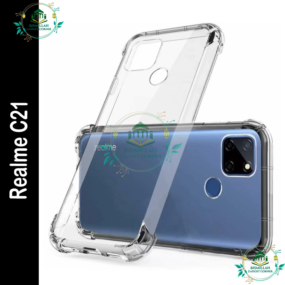 Picture of Transparent back cover For Realme C21 Luxury transparent Protect Back Cover Soft Case