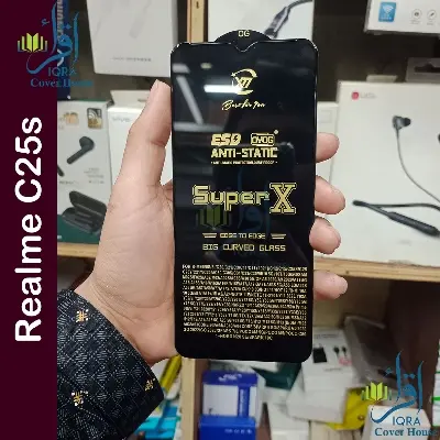 Picture of Super X For Realme C25S Tempered Gorilla Glass Screen Protector