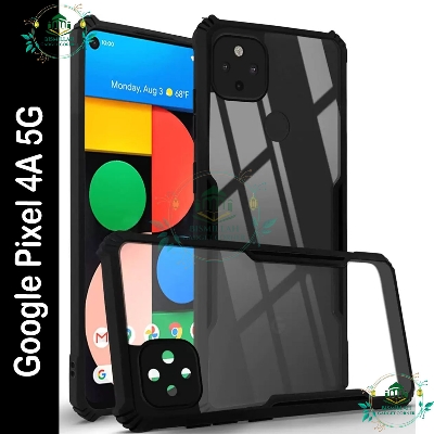 Picture of Xundd Back Cover for Google Pixel 4A 5G Transparent Hybrid Hard PC Back Bumper