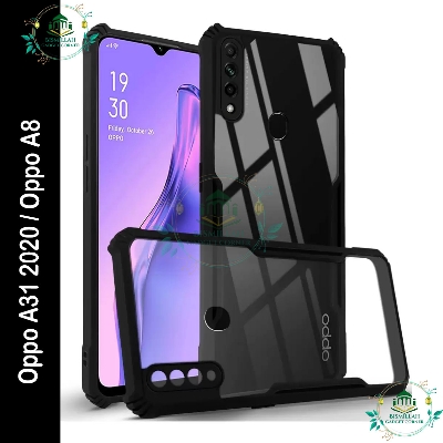 Picture of Xundd Back Cover for Oppo A31 2020 / Oppo A8 Transparent Hybrid Hard PC Back Bumper