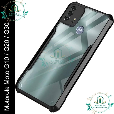 Picture of Xundd Back Cover for Motorola Moto G10 / Motorola Moto G20 / Motorola Moto G30 Transparent Hybrid Hard PC Back Bumper