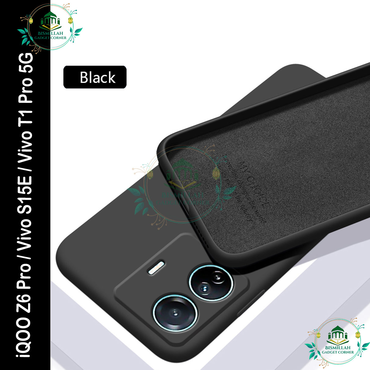 Picture of Premium Liquid Silicone Phone case for iQOO Z6 Pro / Vivo S15E / Vivo T1 Pro 5G Liquid Silicon Mobile Back Case Soft Silicone Phone Cover