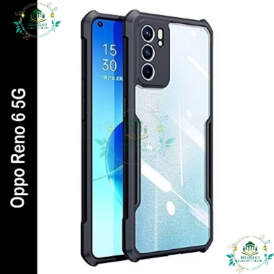 Picture of Xundd Back Cover for Oppo Reno 6 5g Transparent Hybrid Hard PC Back Bumper