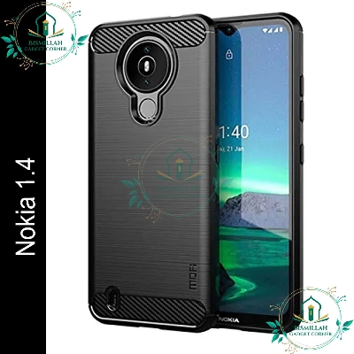 Picture of Spigen cover For Nokia 1.4 Carbon Fiber Back cover Soft Slim Fashion Non-Slip Protective Carbon Fiber Phone Case