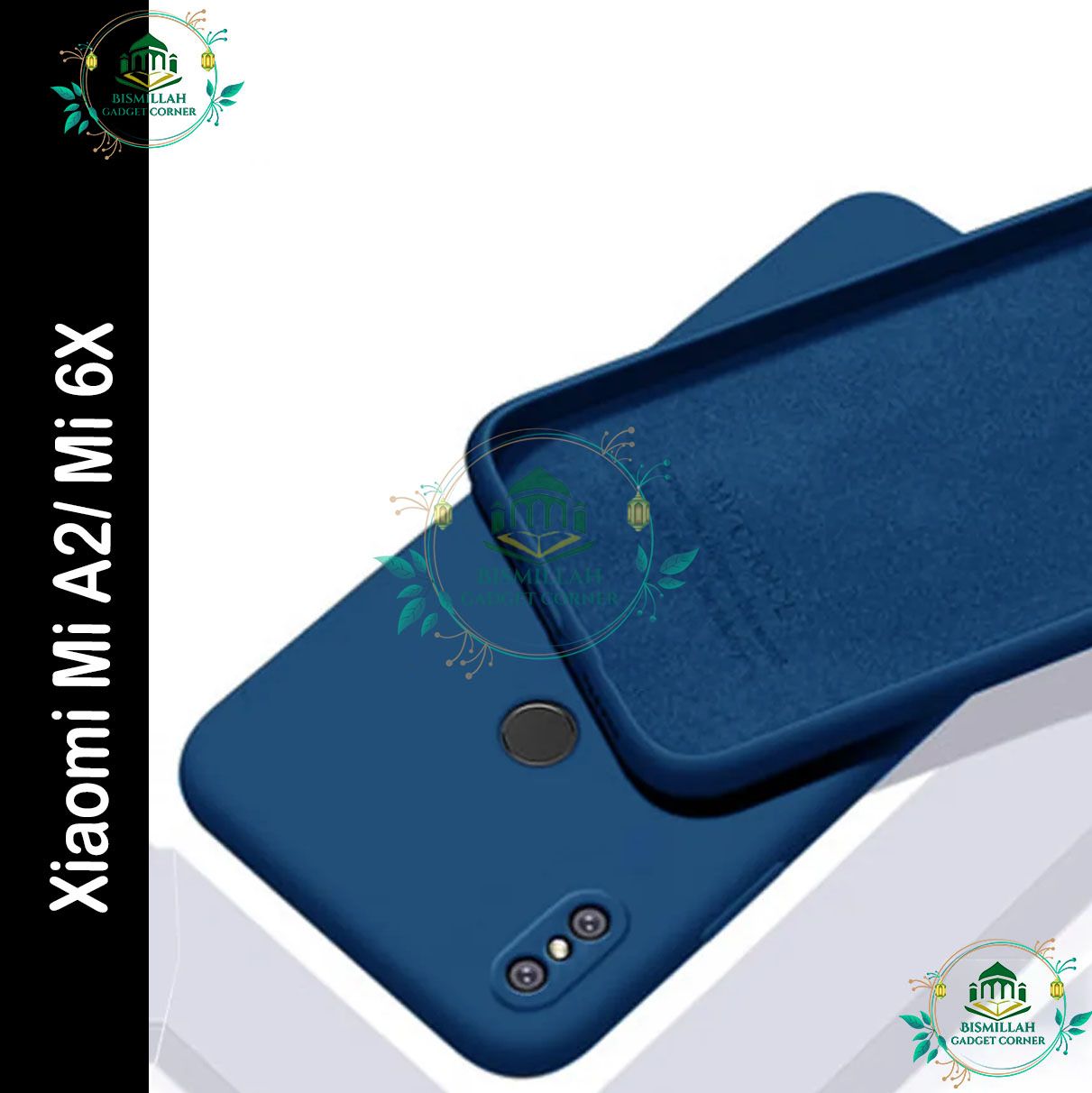 Picture of Premium Liquid Silicone Phone case for Xiaomi Mi A2 / Mi 6X Liquid Silicon Mobile Back Case Soft Silicone Phone Cover