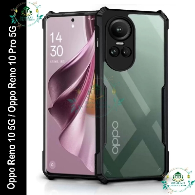 Picture of Xundd Back Cover for Oppo Reno 10 5G / Oppo Reno 10 Pro 5G Transparent Hybrid Hard PC Back Bumper