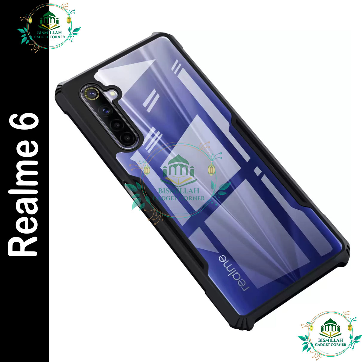 Picture of Xundd Back Cover for Realme 6 Transparent Hybrid Hard PC Back Bumper