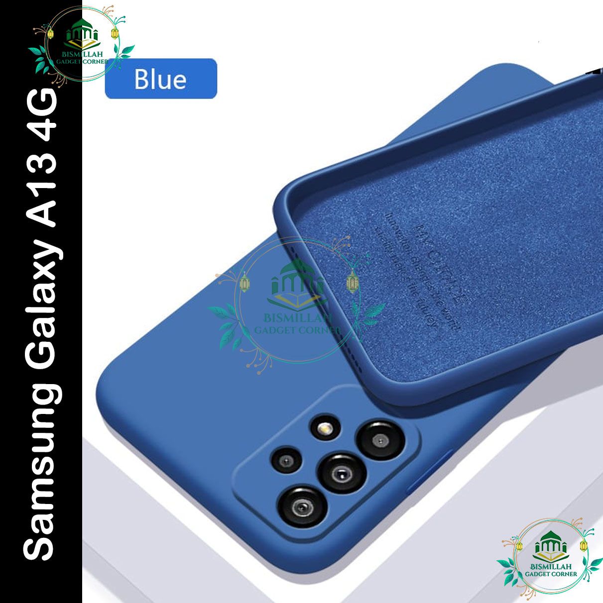 Picture of Premium Liquid Silicone Phone case for Samsung Galaxy A13 4G Liquid Silicon Mobile Back Case Soft Silicone Phone Cover