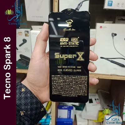 Picture of Super X For Tecno Spark 8 Tempered Gorilla Glass Screen Protector