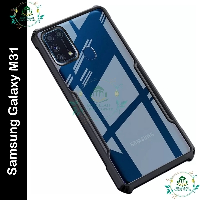 Picture of Xundd Back Cover for Samsung Galaxy M31 Transparent Hybrid Hard PC Back Bumper