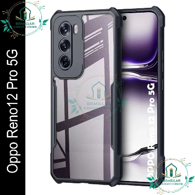Picture of Xundd Back Cover for Oppo Reno12 Pro 5G Transparent Hybrid Hard PC Back Bumper