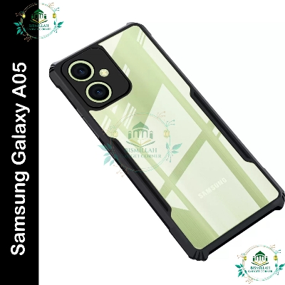 Picture of Xundd Back Cover for Samsung Galaxy A05 Transparent Hybrid Hard PC Back Bumper