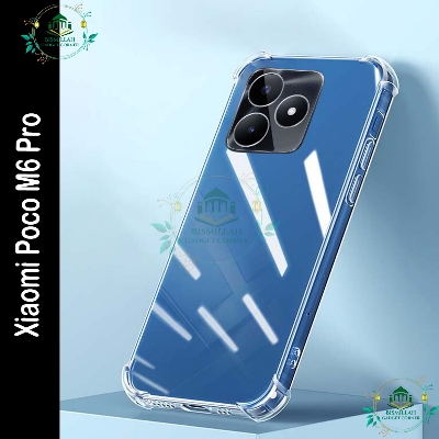 Picture of Transparent back cover For Xiaomi Poco M6 Pro Luxury transparent Protect Back Cover Soft Case
