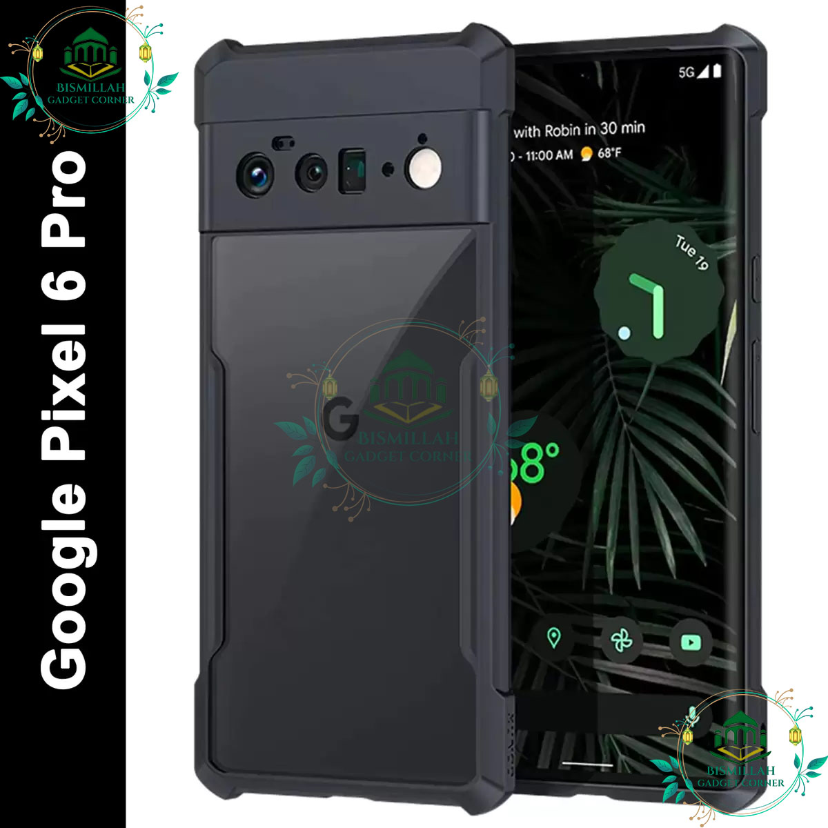 Picture of Xundd Back Cover for Google Pixel 6 Pro Transparent Hybrid Hard PC Back Bumper