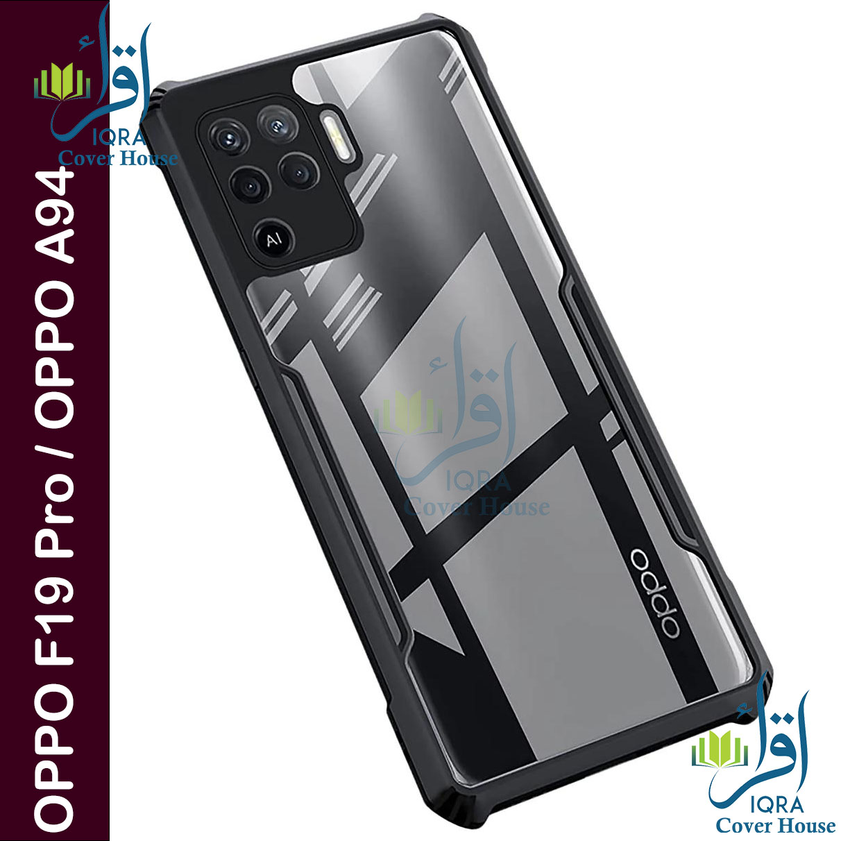 Picture of Xundd Back Cover for OPPO F19 Pro / OPPO A94 Transparent Hybrid Hard PC Back Bumper