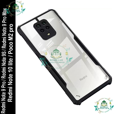 Picture of Xundd Back Cover for Redmi Note 9 Pro / Redmi Note 9S / Redmi Note 9 Pro Max / Poco M2 Pro / Redmi Note 10 lite  Transparent Hybrid Hard PC Back Bumper