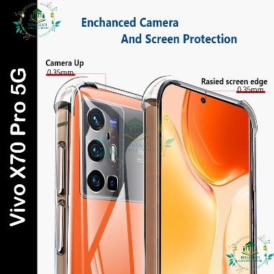 Picture of Transparent back cover For vivo x70 pro 5g Luxury transparent Protect Back Cover Soft Case