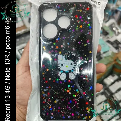 Picture of Ladies Cover For Xiaomi Redmi Note 13R 5G / Xiaomi Redmi 13 4G / Xiaomi Poco M6 4G Back Cover Soft Phone Case Protection Back Cover - Phone Back Cover - Phone - Camera