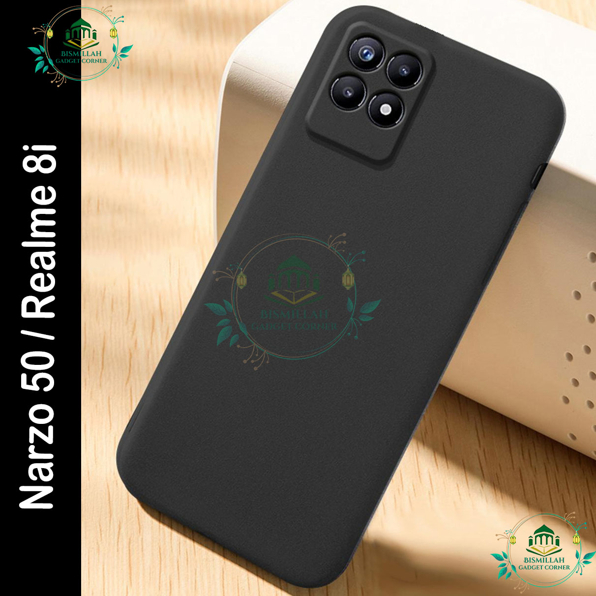 Picture of Premium Liquid Silicone Phone case for Realme Narzo 50 / Realme 8i Liquid Silicon Mobile Back Case Soft Silicone Phone Cover