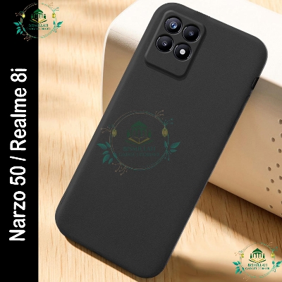 Picture of Premium Liquid Silicone Phone case for Realme Narzo 50 / Realme 8i Liquid Silicon Mobile Back Case Soft Silicone Phone Cover