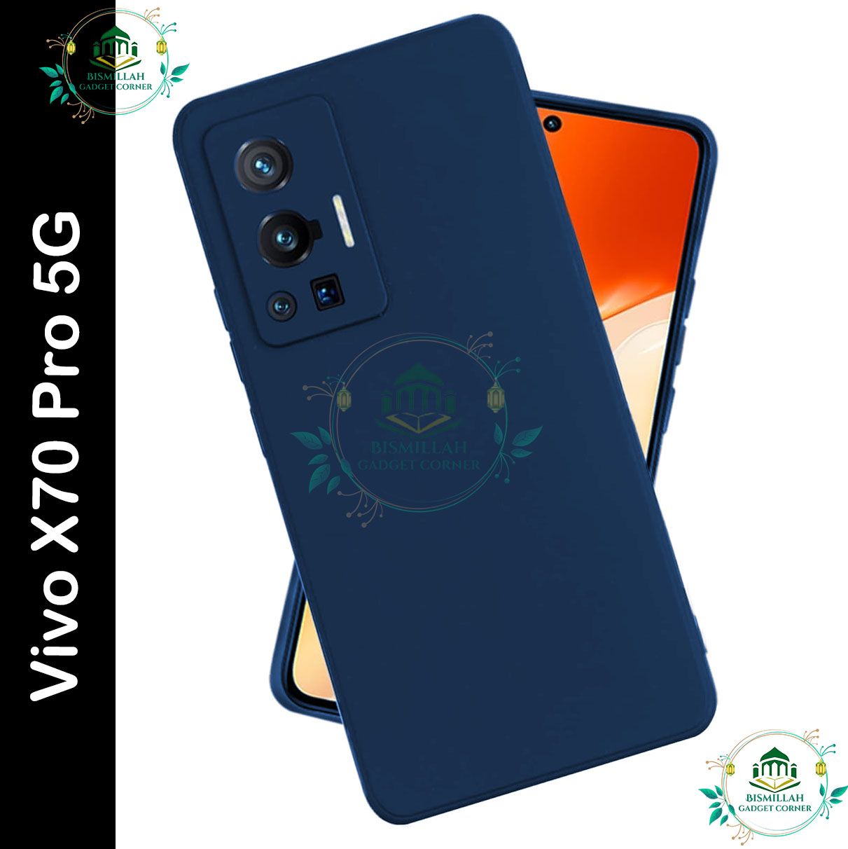 Picture of Premium Liquid Silicone Phone case for vivo x70 pro 5g Liquid Silicon Mobile Back Case Soft Silicone Phone Cover