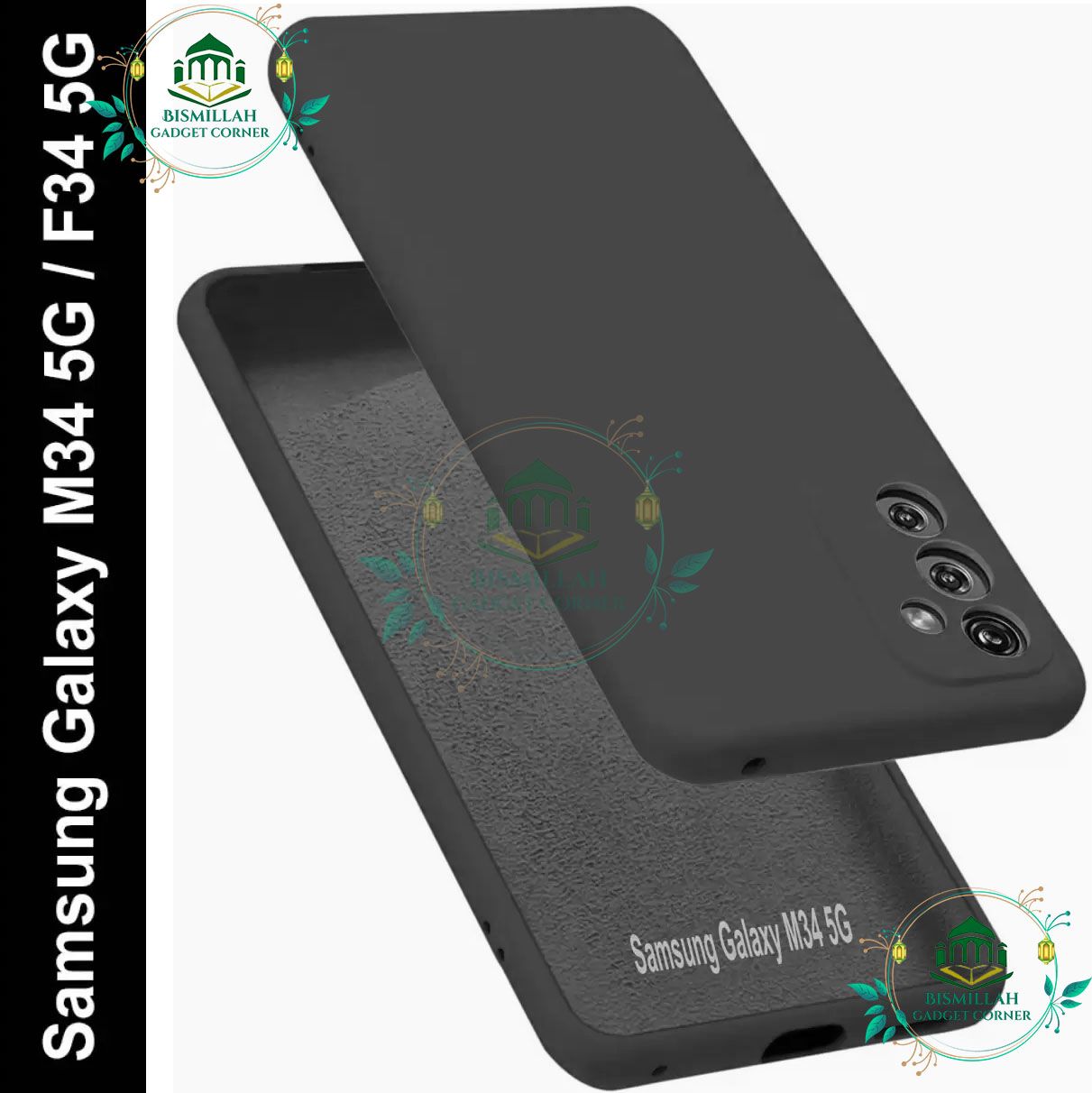 Picture of Premium Liquid Silicone Phone case for Samsung Galaxy M34 5G / Samsung Galaxy F34 5G Liquid Silicon Mobile Back Case Soft Silicone Phone Cover