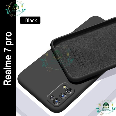 Picture of Premium Liquid Silicone Phone case for Realme 7 pro Liquid Silicon Mobile Back Case Soft Silicone Phone Cover