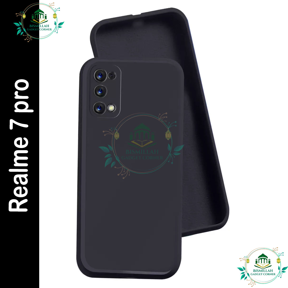 Picture of Premium Liquid Silicone Phone case for Realme 7 pro Liquid Silicon Mobile Back Case Soft Silicone Phone Cover