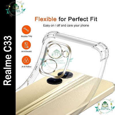 Picture of Transparent back cover For Realme C33 Luxury transparent Protect Back Cover Soft Case