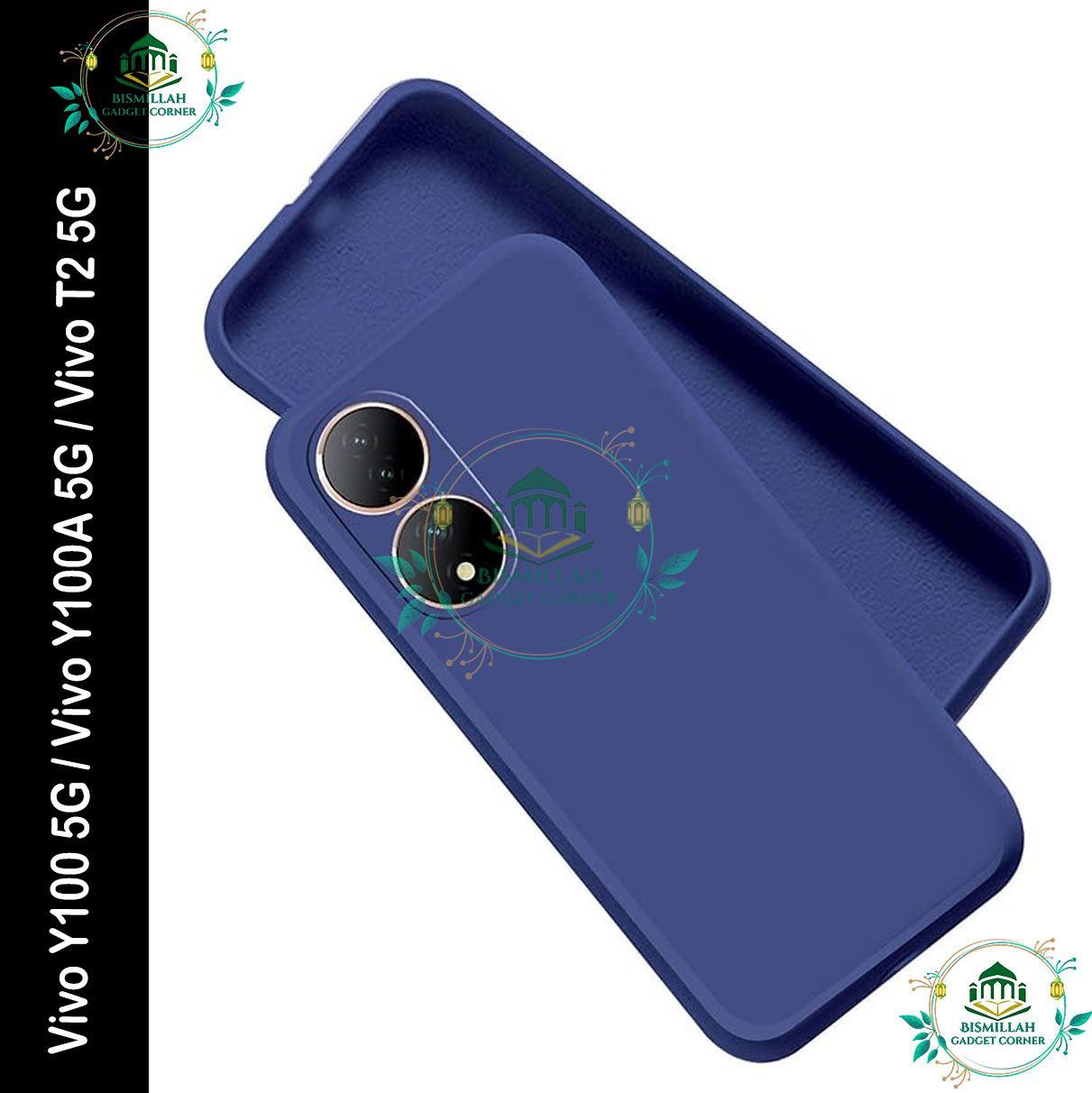 Picture of Premium Liquid Silicone Phone case for Vivo Y100 5G / Vivo Y100A 5G / Vivo T2 5G Liquid Silicon Mobile Back Case Soft Silicone Phone Cover