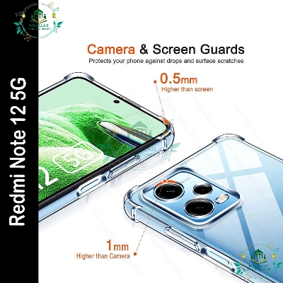 Picture of Transparent back cover For Redmi Note 12 5G Luxury transparent Protect Back Cover Soft Case