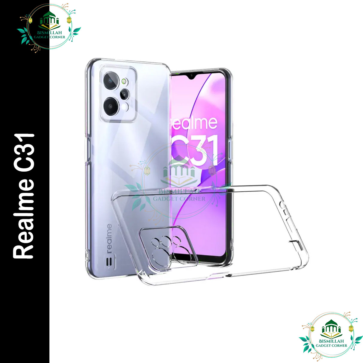 Picture of Transparent back cover For Realme C31 Luxury transparent Protect Back Cover Soft Case