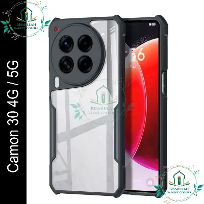 Picture of Xundd Back Cover for Tecno Camon 30 4G/5G Transparent Hybrid Hard PC Back Bumper