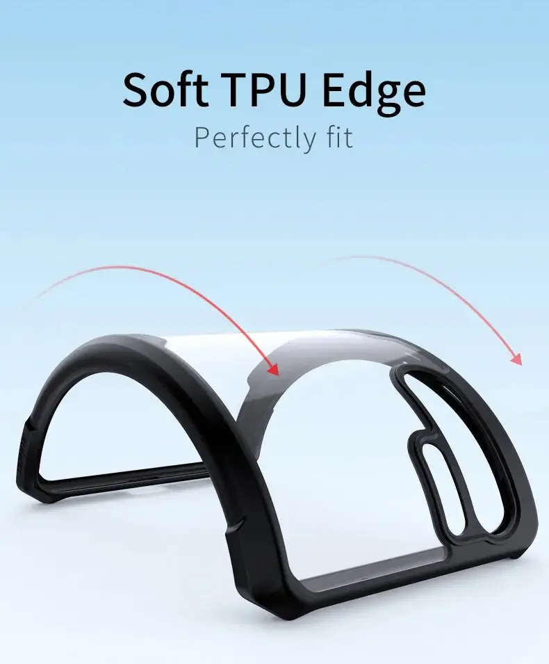 Picture of For Huawei Y7p Reinforced  Unique Shockproof Cushion Back Clear Hybrid Transparent Hard Cover Casing