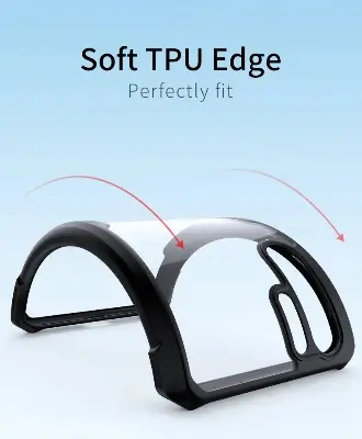 Picture of For Huawei Y7p Reinforced  Unique Shockproof Cushion Back Clear Hybrid Transparent Hard Cover Casing