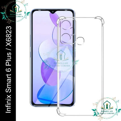 Picture of Transparent back cover For Infinix Smart 6 Plus / X6823 Luxury transparent Protect Back Cover Soft Case