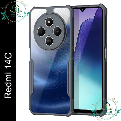 Picture of Xundd Back Cover for Xiaomi Redmi 14C Transparent Hybrid Hard PC Back Bumper