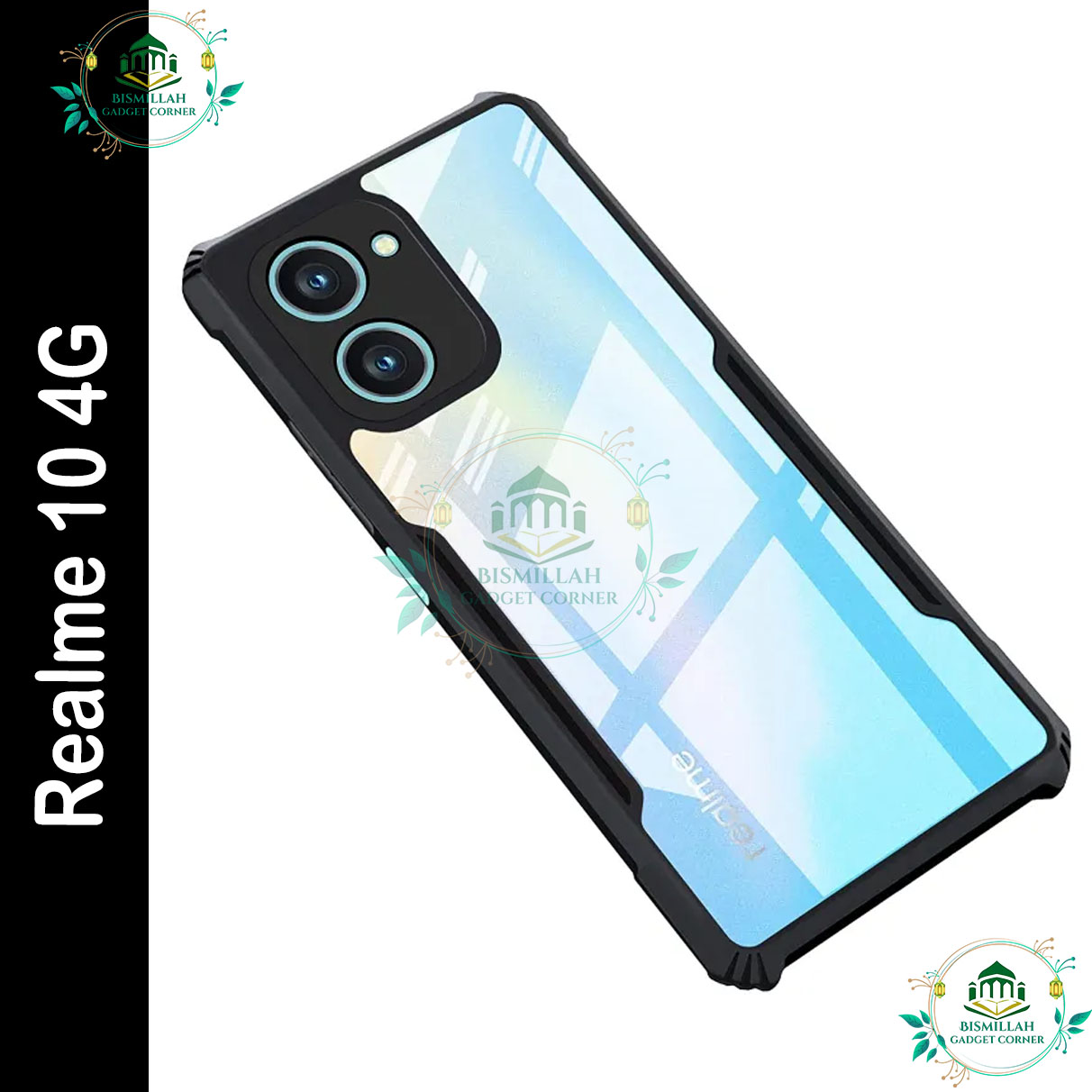 Picture of Xundd Back Cover for Realme 10 4G Transparent Hybrid Hard PC Back Bumper
