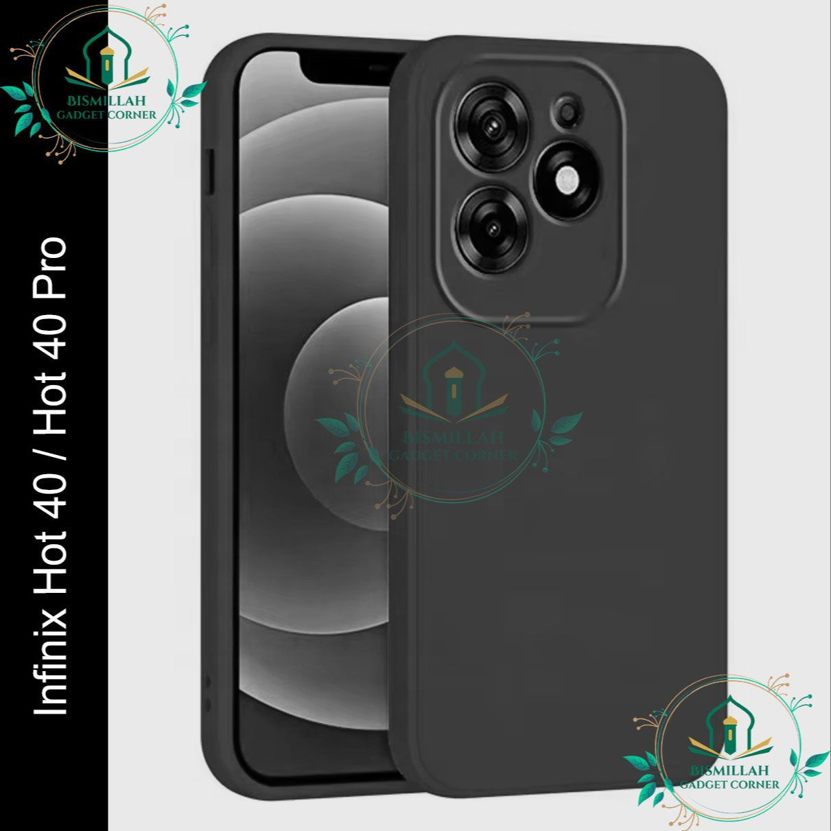Picture of Premium Liquid Silicone Phone case for Infinix Hot 40 / Infinix Hot 40 Pro Liquid Silicon Mobile Back Case Soft Silicone Phone Cover