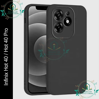 Picture of Premium Liquid Silicone Phone case for Infinix Hot 40 / Infinix Hot 40 Pro Liquid Silicon Mobile Back Case Soft Silicone Phone Cover