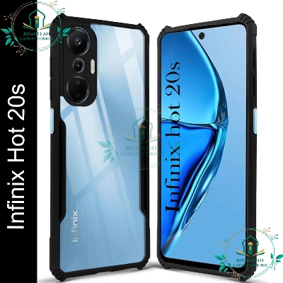 Picture of Xundd Back Cover for Infinix Hot 20s Transparent Hybrid Hard PC Back Bumper