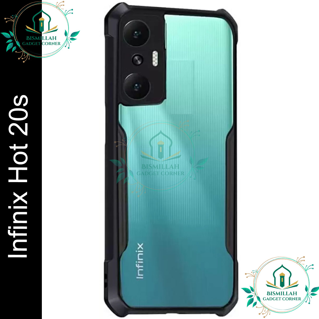 Picture of Xundd Back Cover for Infinix Hot 20s Transparent Hybrid Hard PC Back Bumper