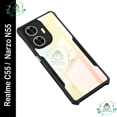 Picture of Xundd Back Cover for Realme C55 /  Narzo N55 Transparent Hybrid Hard PC Back Bumper